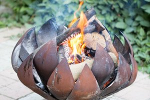 Outdoor wood burner