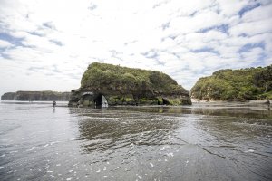 Three Sisters and the Elephant Rock - Tongaporutu